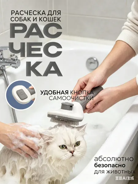 LINARIS Расческа для собак и кошек крупных пород