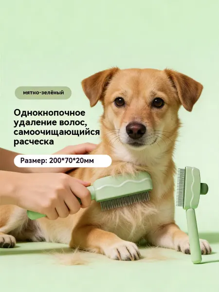 ЖивотныйРай Гигиеническая расческа для кошек, собак и мелких животных