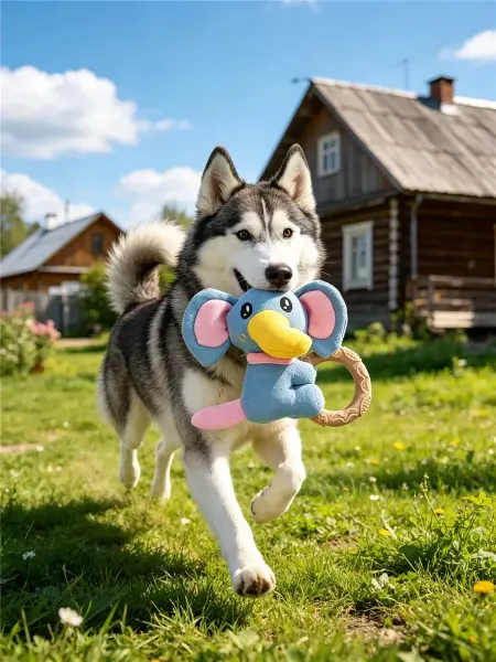 Слон Прочная игрушка для собак, с жевательным элементом