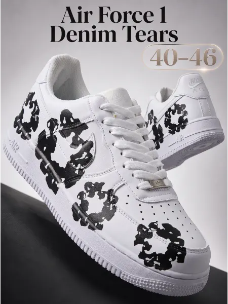 Munsay Кроссовки мужские Air Force 1 Denim Tears