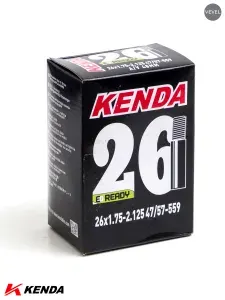 Kenda Камера велосипедная 26x1,75-2,125, автониппель 35мм, антипро…