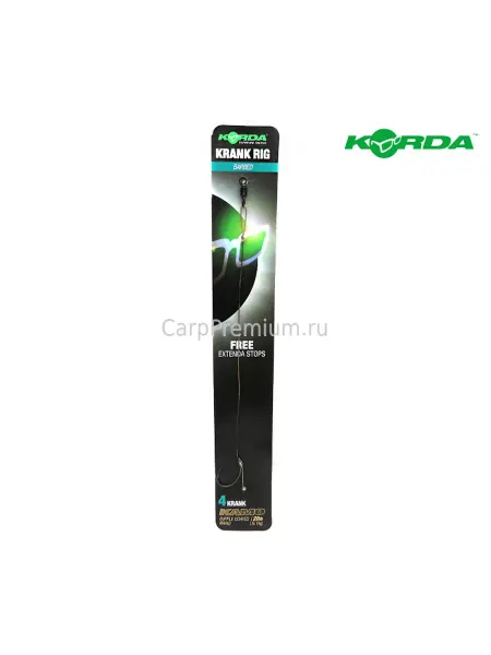 Korda Готовый карповый поводок снасти Корда 15lb Размер 4 1шт