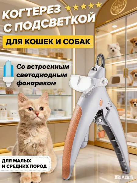 Elemnt Когтерезка для кошек и собак мелких пород с ограничителем