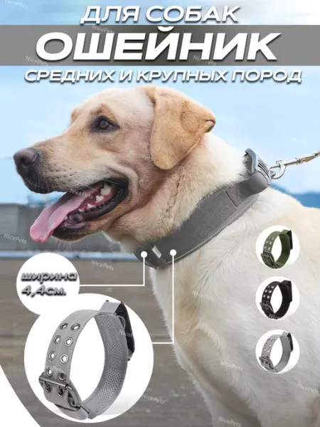 NicePets Ошейник для собак крупных пород широкий