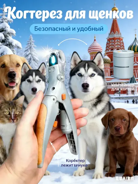 Petss Shop Когтерезка для кошек и собак с ограничителем