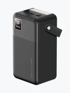 Внешний аккумулятор NRG Turbo V4 60000 мА-ч, дисплей, powerbank черный, Deppa, 33686