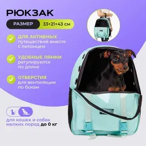 RURRI Переноска рюкзак для кошек и собак, 33x43x21 см