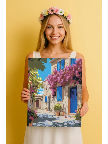 Простая наука Картина по номерам Цветочная тайна, на холсте, 43 x 34 см