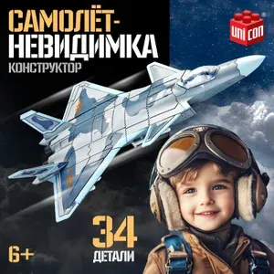 Unicon Сборная модель «Самолёт-невидимка», 34 детали, 6+
