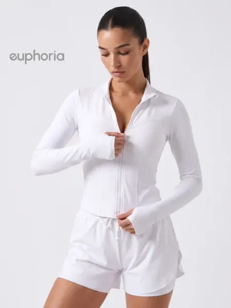 EUPHORIA Рашгард спортивный на молнии для фитнеса