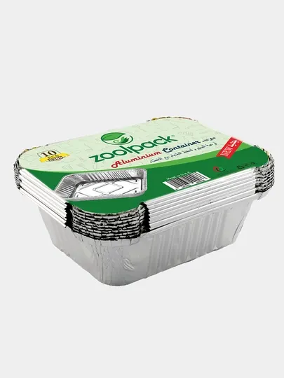 Контейнер алюминиевый с крышкой Zoolpack, 8342, 10 шт, 340 г