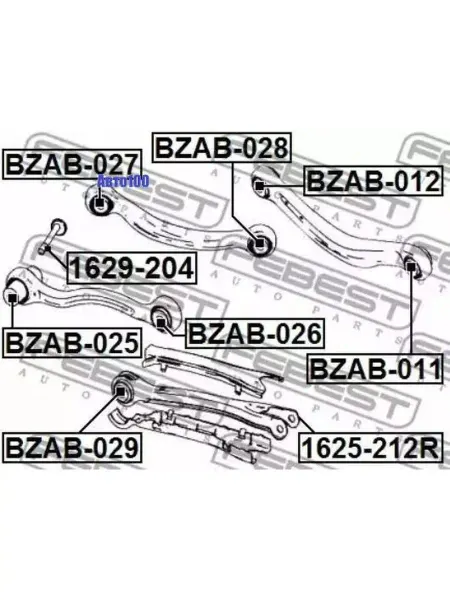 FEBEST Болт с эксцентриком Mercedes Benz Amg C