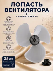 Лопасть вентилятора, крыльчатка 35 см