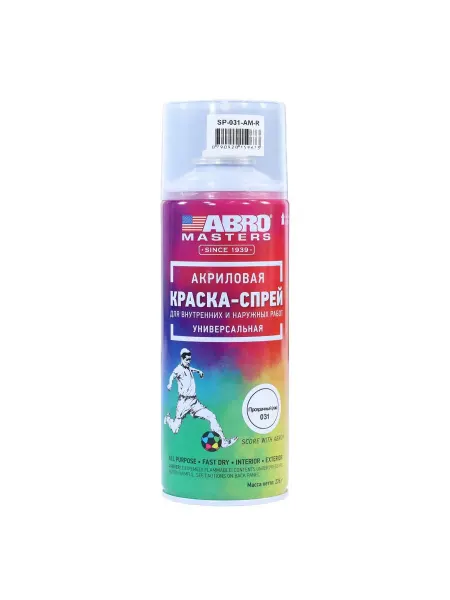 ABRO Краска автомобильная аэрозоль "Лак" MASTERS 400 мл
