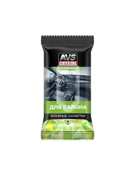 AVS Влажные салфетки для салона 25 штук AVK-201