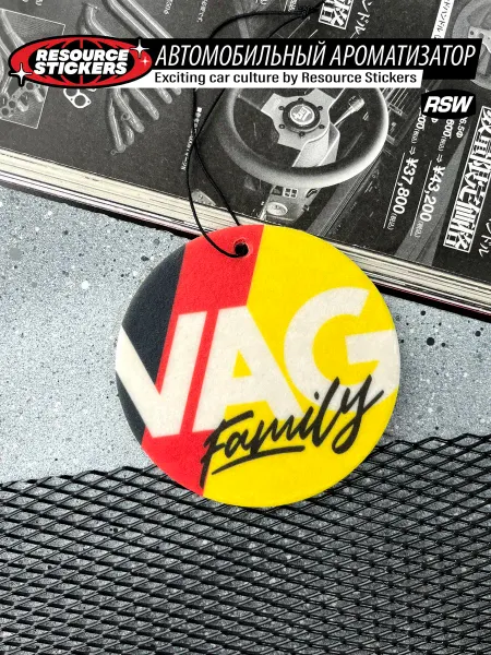 Resource Stickers Ароматизатор для авто VAG Family, Sport blast