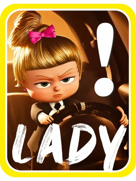 Yutti Наклейка на машину Lady за рулем