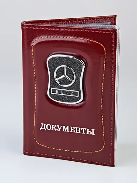 Обложка на автодокументы MERCEDES марка железная