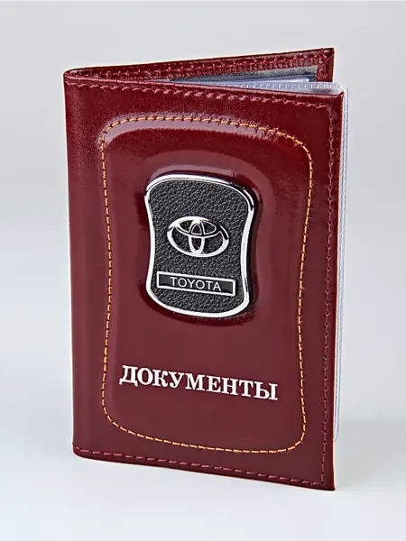 Обложка на автодокументы TOYOTA, марка железная