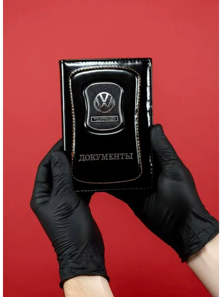 Обложка для автодокументов кожаная Volkswagen