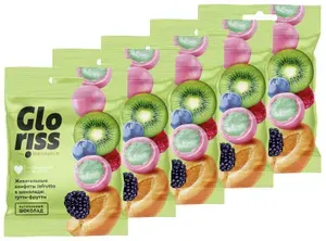 Жевательные конфеты Gloriss Jefrutto тутти-фрутти, 35г х 5шт