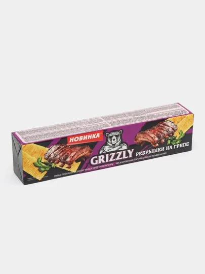 Чипсы Grizzly со вкусом ребрышки на гриле, 45 гр