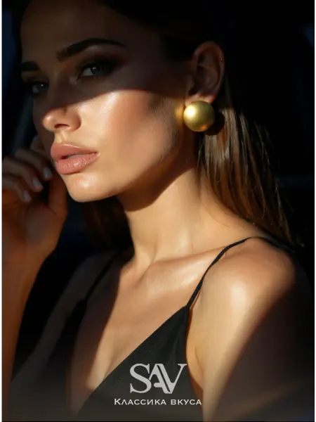 Savorifashion Серьги бижутерия большие крупные повседневные вечерние