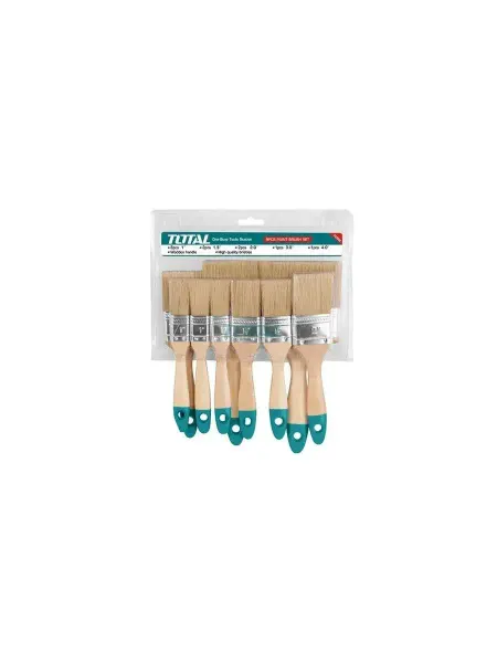 TOTAL tools Набор кистей с деревянной рукояткой 9 шт