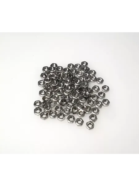 Крепежный Дом Гайка М 2 шестигранная А2, DIN 934, 100 шт