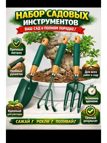 LaicaiMeriya Набор садовых инструментов для комнатных растений