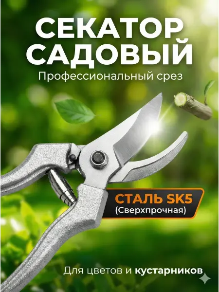 Глобус N1 Секатор садовый профессиональный SK5. Сучкорез для веток
