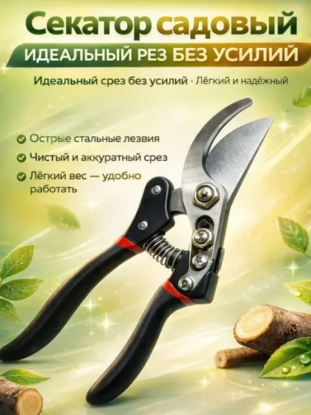 Наз01 Секатор садовый профессиональный для дачи