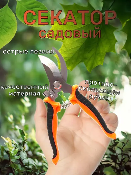 Сталь Секатор садовый для сада, кустов, цветов и деревьев
