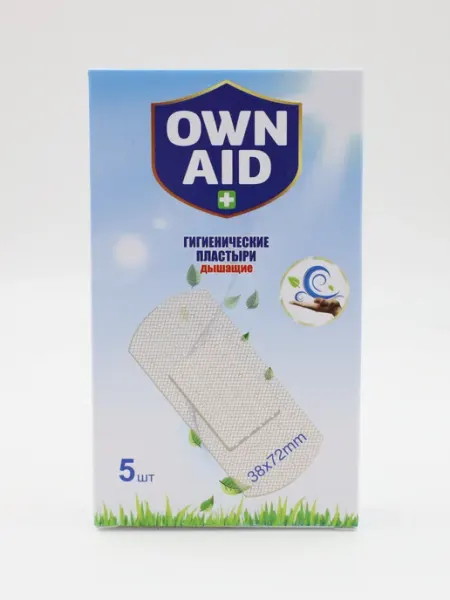 OWN AID Гигиенические пластыри дышащие, 38×72 мм, 5 шт