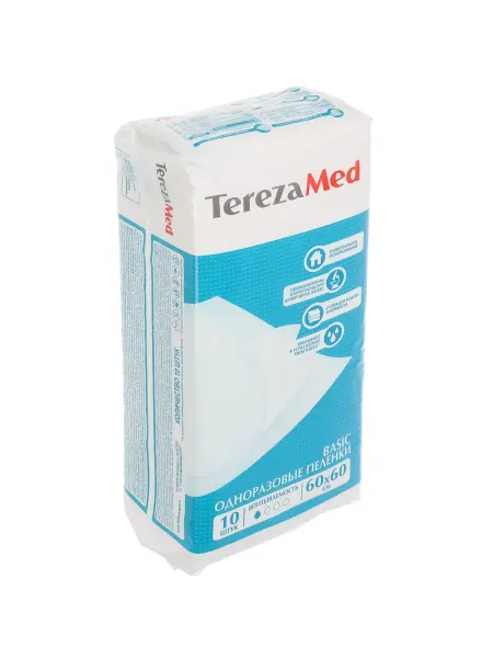 Terezamed Пеленки впитывающие одноразовые 60х60 см 10 шт