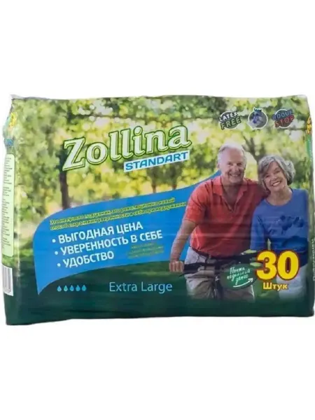 Zollina Paksel Kimya Подгузники для врослых, Extra Large(XL), Zollina Standart
