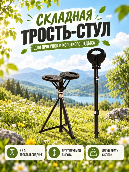 Походные палки складные костыли табуреты и стулья