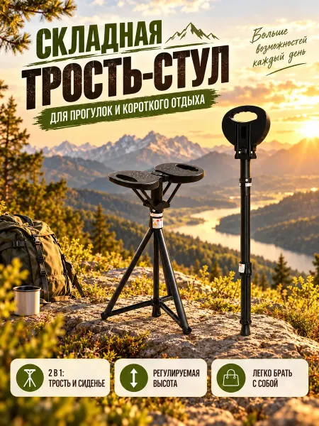 Трость для скалолазания с сиденьем（Альпинизм и пеший туризм）