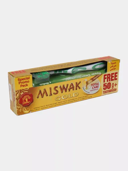 Dabur Зубная паста Miswak Gold и зубная щетка, 170г