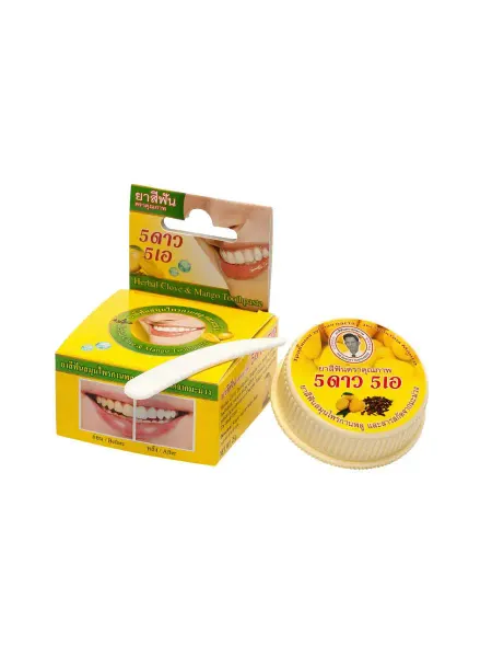 5 Star Cosmetic Травяная отбеливающая зубная паста с экстрактом Манго