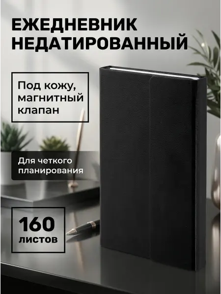 Brauberg Ежедневник недатированный А5 магнитный 160 л
