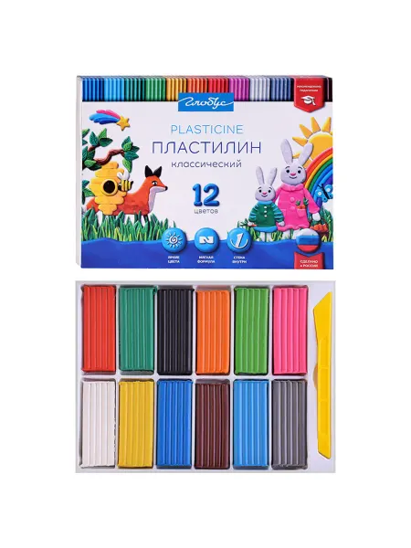 My Sweet Home Классический пластилин для творчества 12 цветов