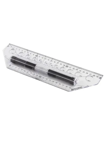 Brauberg Линейка с роликом 30 см
