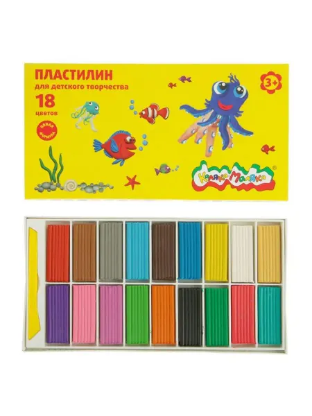 КАЛЯКА-МАЛЯКА Пластилин для творчества с инструментом