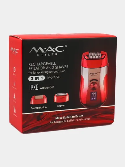 Эпилятор MAC styler MC-7728, 36 пинцета, 4 скорости
