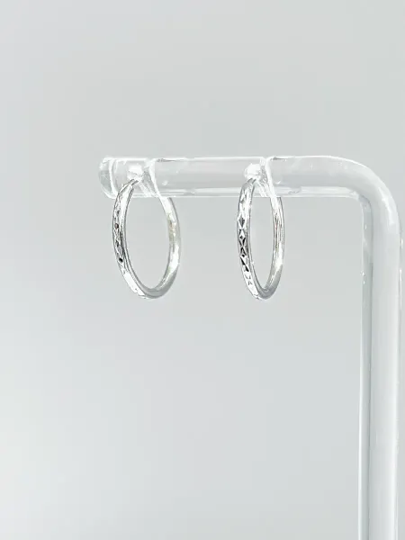Avrora Gold Серьги кольца серебряные 925 пробы