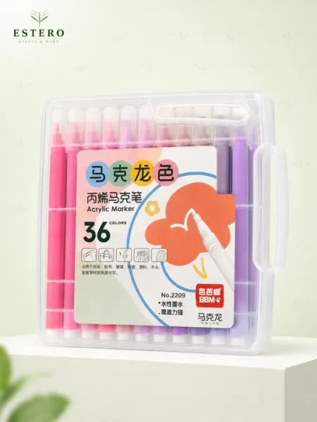 Acrylic Marker набор акриловых маркеров 36 цветов для рисования