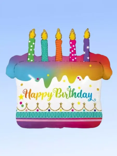 Falali Воздушный шар тортик happy birthday 64 см