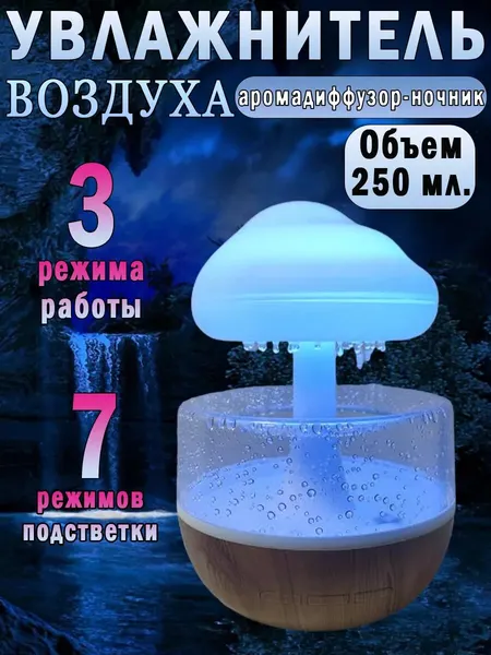 Увлажнитель воздуха облако ночник аромадиффузор