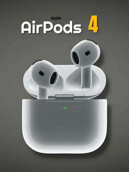 Наушники беспроводные с микрофоном Airpods 4 usa Bluetooth White